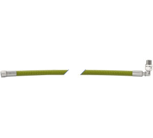 Conjunto flexible inoxidable con valvula de seguridad DN 8 para aparatos de gas
